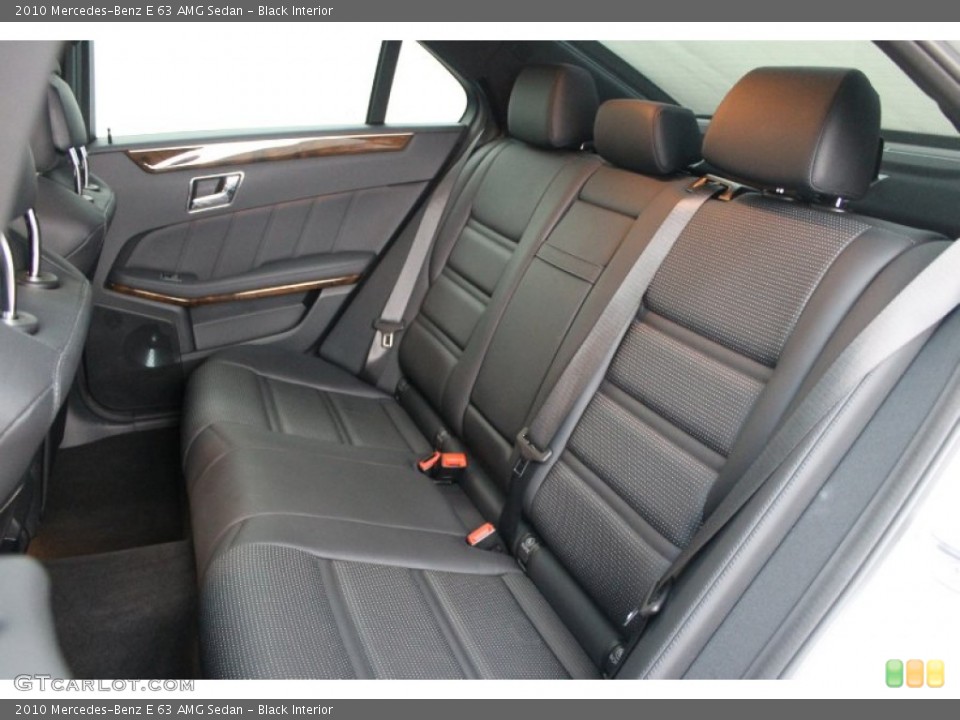 Black Interior Rear Seat for the 2010 Mercedes-Benz E 63 AMG Sedan #76277837