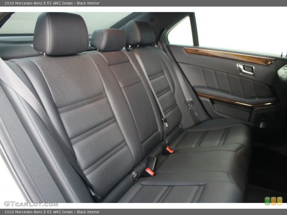 Black Interior Rear Seat for the 2010 Mercedes-Benz E 63 AMG Sedan #76277840