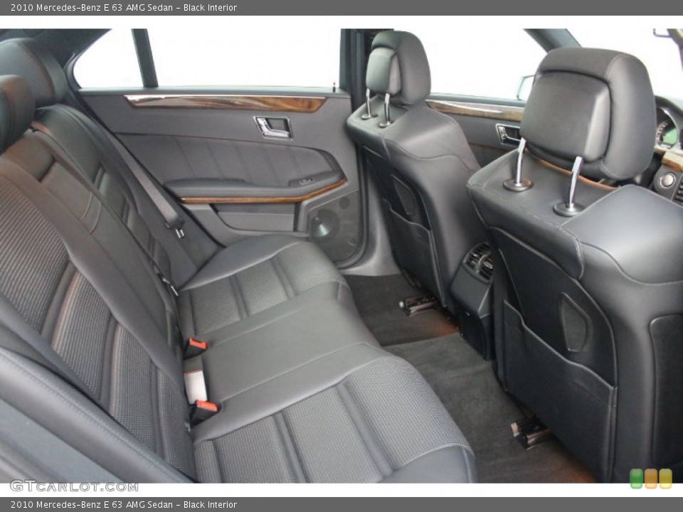 Black Interior Rear Seat for the 2010 Mercedes-Benz E 63 AMG Sedan #76277843