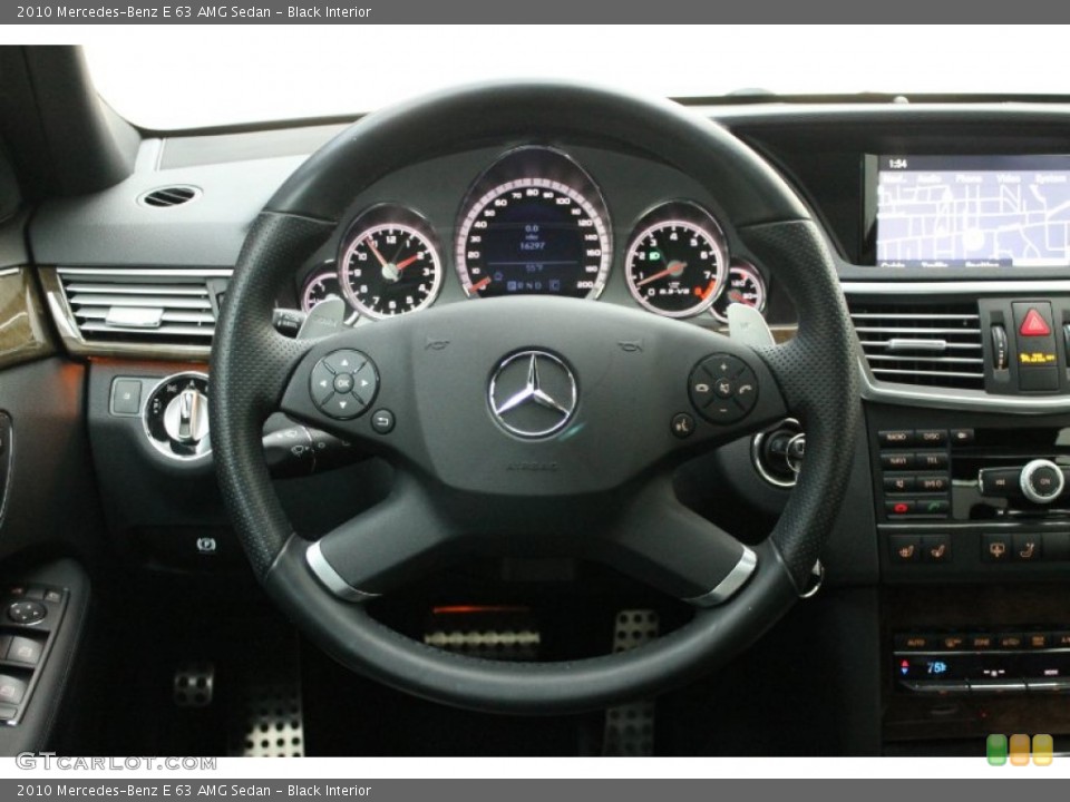 Black Interior Steering Wheel for the 2010 Mercedes-Benz E 63 AMG Sedan #76277879