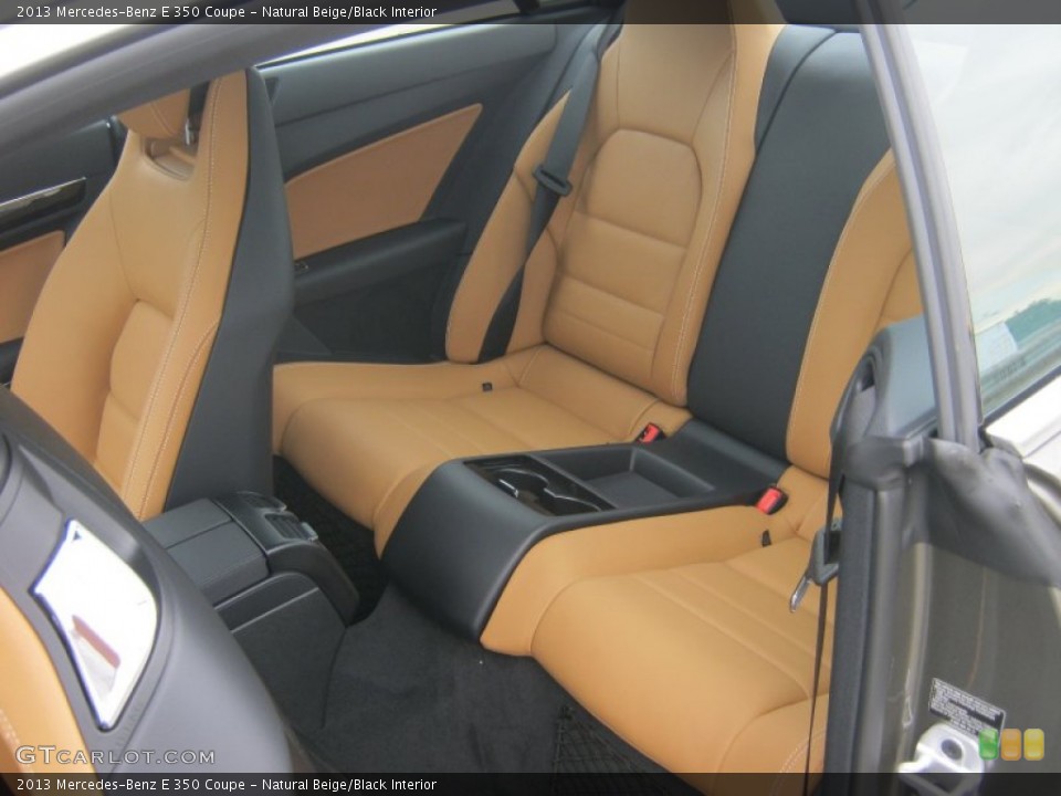 Natural Beige/Black Interior Rear Seat for the 2013 Mercedes-Benz E 350 Coupe #76280321