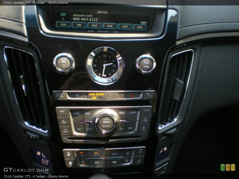 Ebony Interior Controls for the 2010 Cadillac CTS -V Sedan #76280738