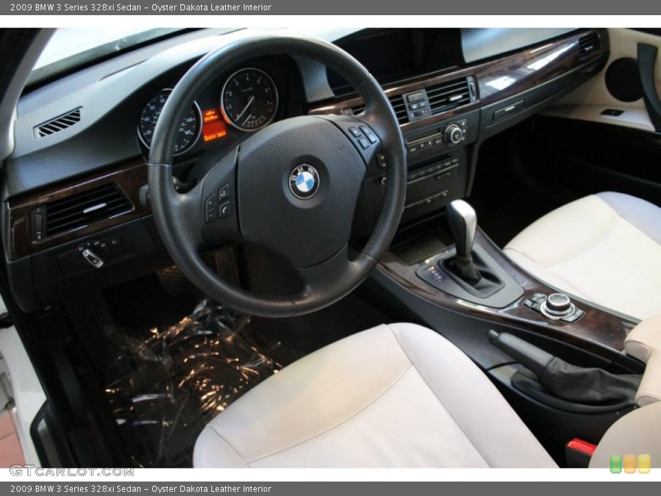 Oyster Dakota Leather Interior Prime Interior for the 2009 BMW 3 Series 328xi Sedan #76282130