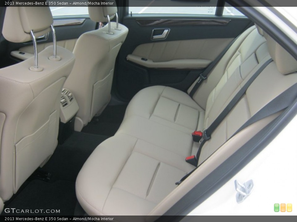 Almond/Mocha Interior Rear Seat for the 2013 Mercedes-Benz E 350 Sedan #76282718