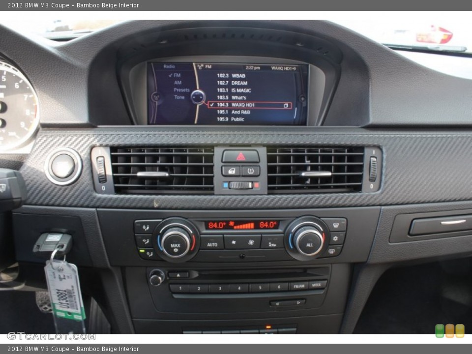 Bamboo Beige Interior Controls for the 2012 BMW M3 Coupe #76283297