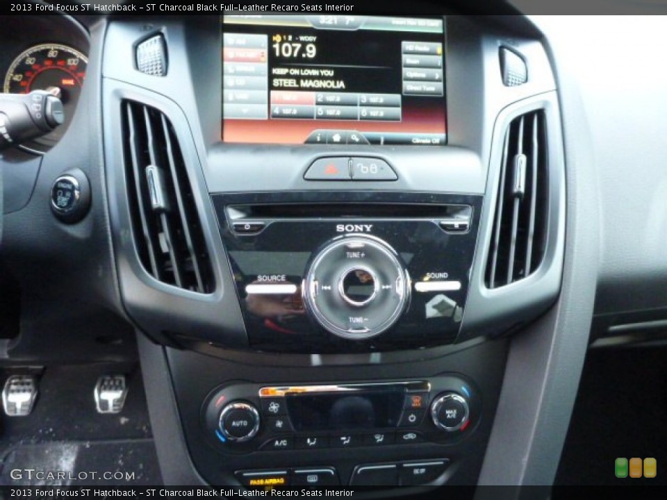 ST Charcoal Black Full-Leather Recaro Seats Interior Controls for the 2013 Ford Focus ST Hatchback #76284580