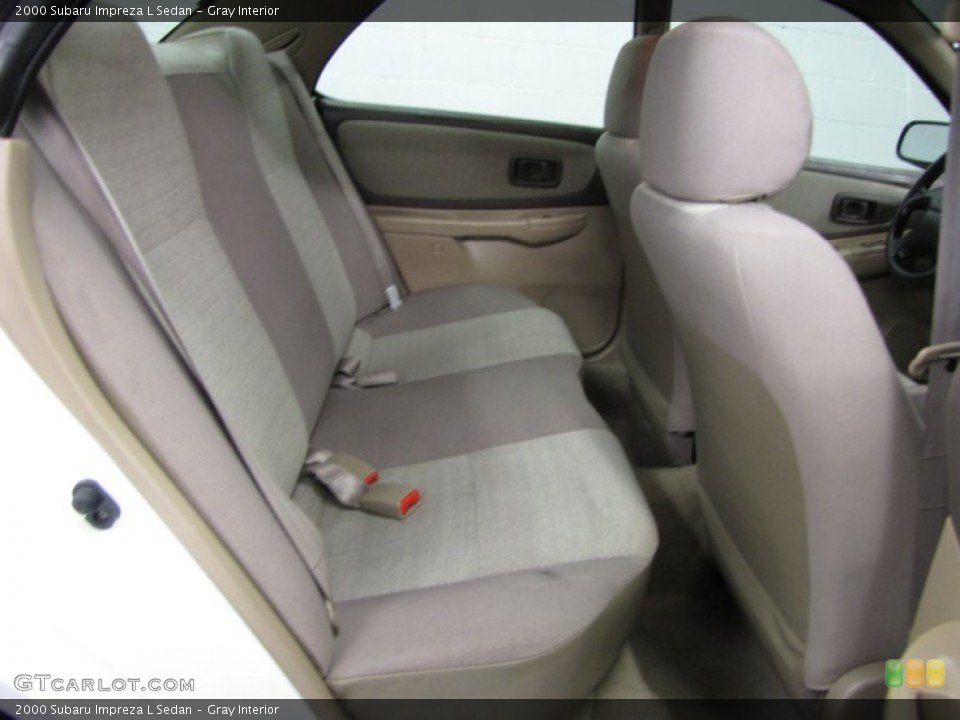 Gray Interior Rear Seat for the 2000 Subaru Impreza L Sedan #76284587