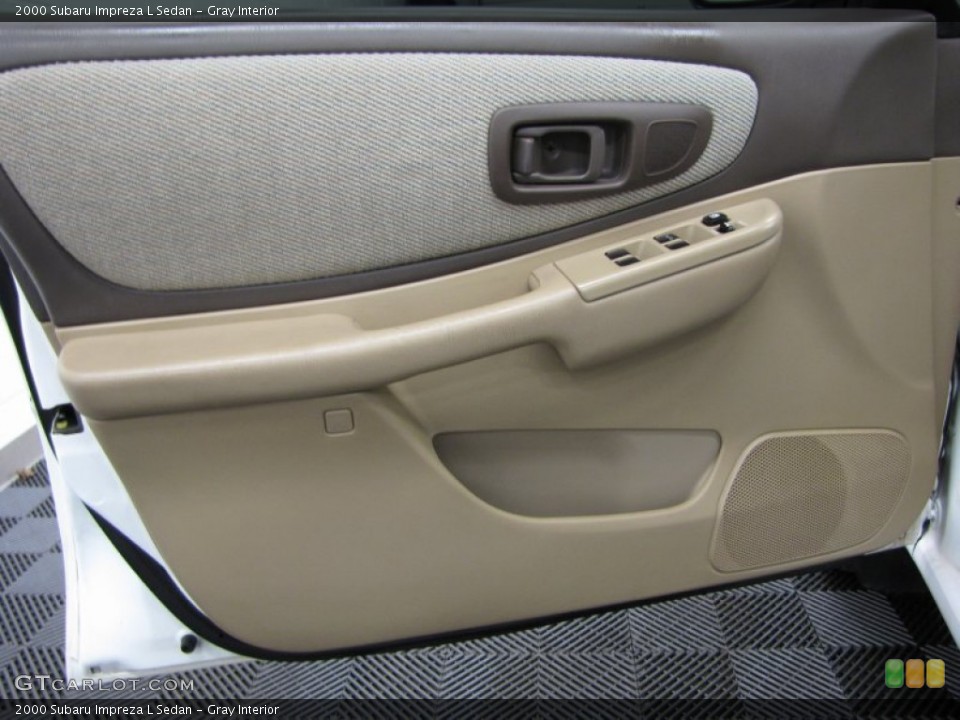 Gray Interior Door Panel for the 2000 Subaru Impreza L Sedan #76284619