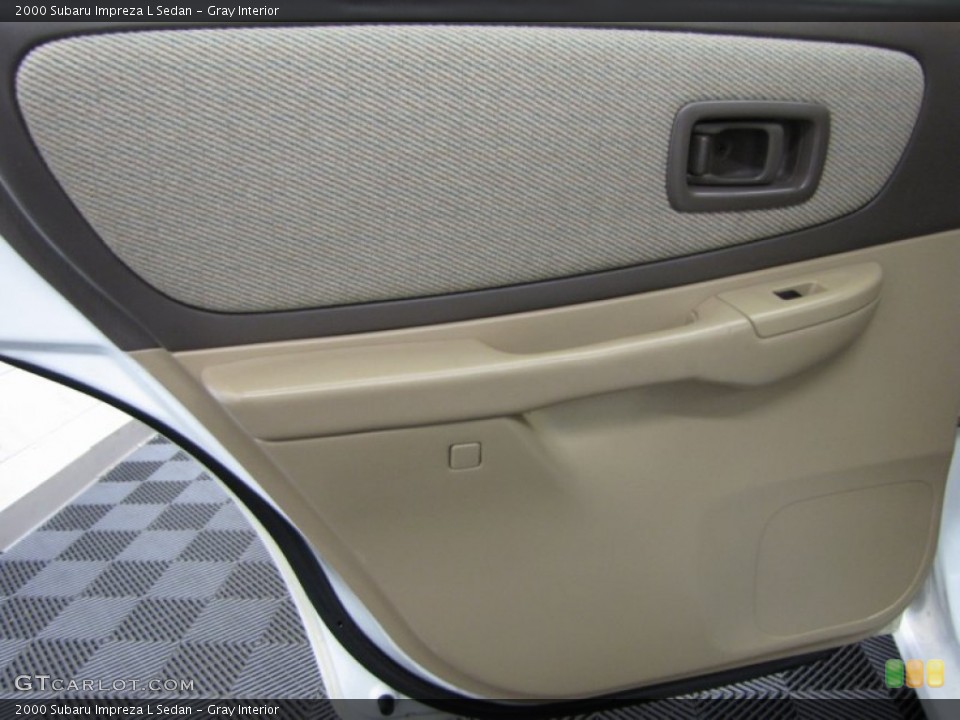Gray Interior Door Panel for the 2000 Subaru Impreza L Sedan #76284650