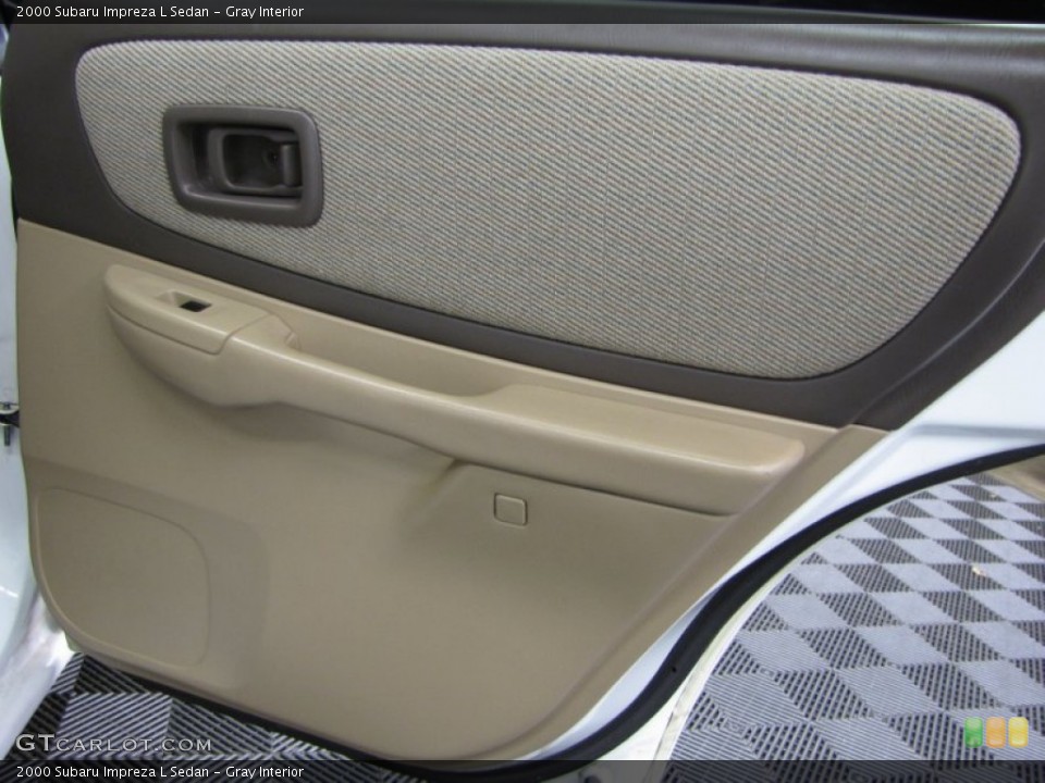 Gray Interior Door Panel for the 2000 Subaru Impreza L Sedan #76284665