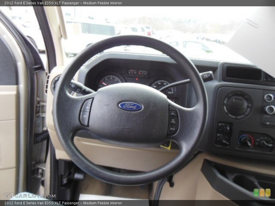 Medium Pebble Interior Steering Wheel for the 2012 Ford E Series Van E350 XLT Passenger #76285469