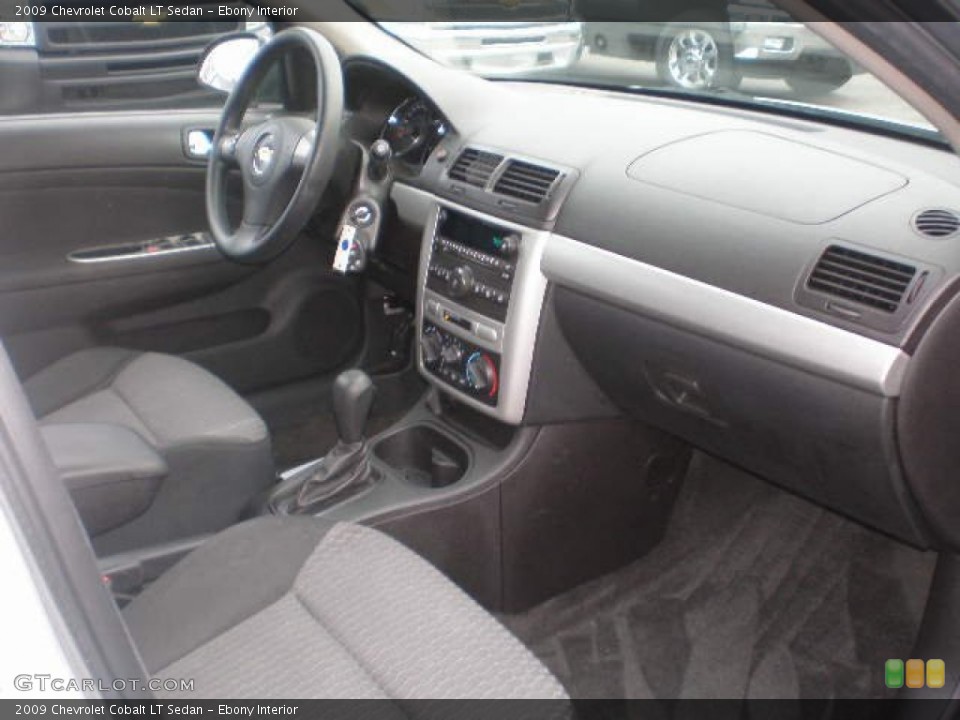 Ebony Interior Dashboard for the 2009 Chevrolet Cobalt LT Sedan #76285480