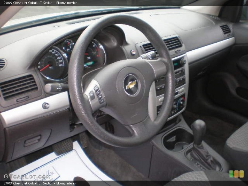 Ebony Interior Prime Interior for the 2009 Chevrolet Cobalt LT Sedan #76285623