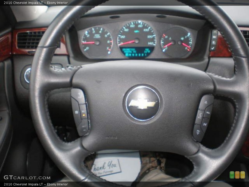 Ebony Interior Steering Wheel for the 2010 Chevrolet Impala LT #76285869