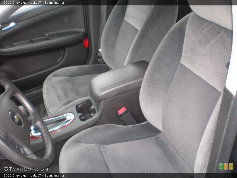 Ebony Interior Front Seat for the 2010 Chevrolet Impala LT #76285955