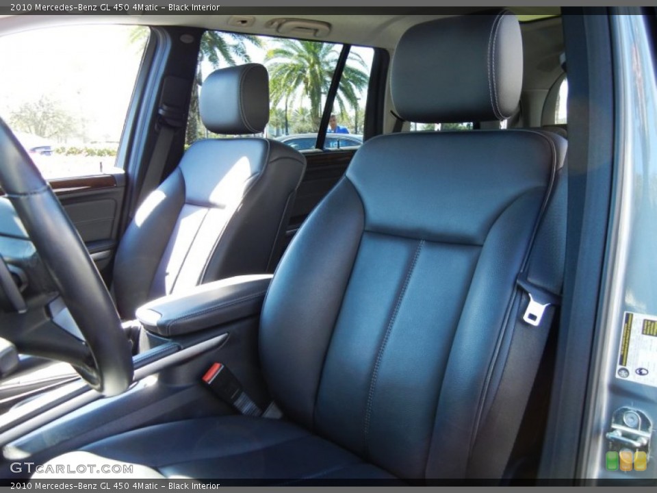 Black Interior Front Seat for the 2010 Mercedes-Benz GL 450 4Matic #76286939