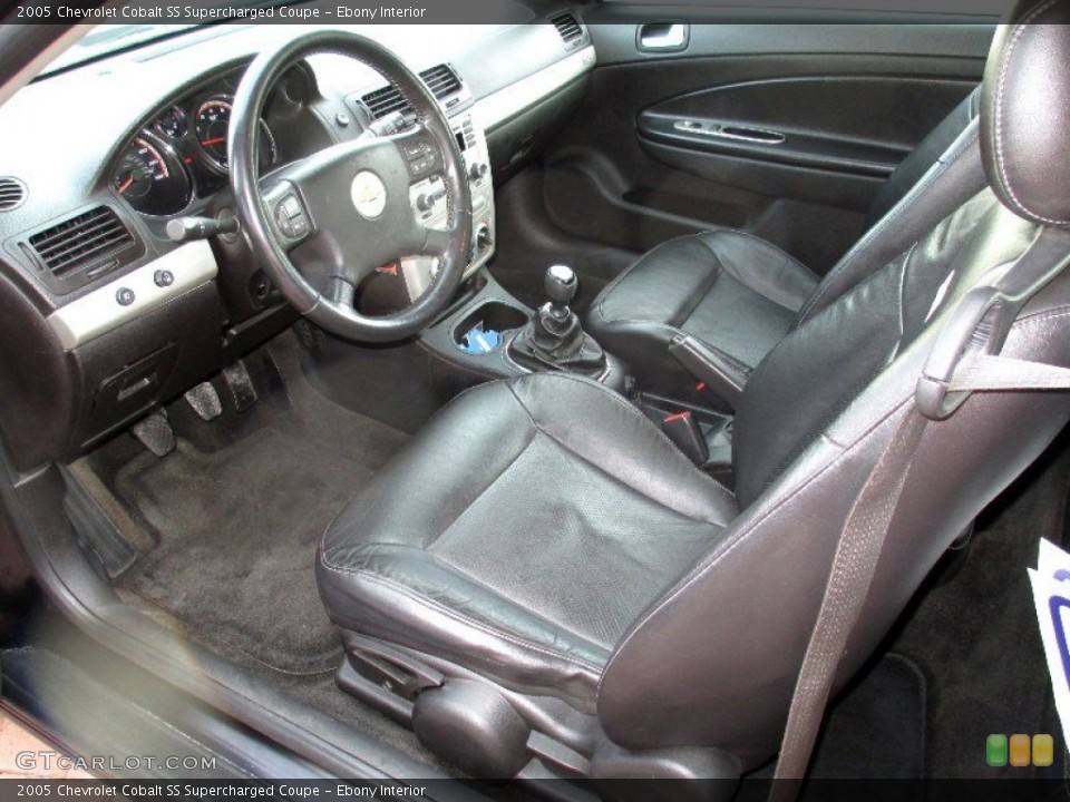 Ebony Interior Prime Interior for the 2005 Chevrolet Cobalt SS Supercharged Coupe #76287473