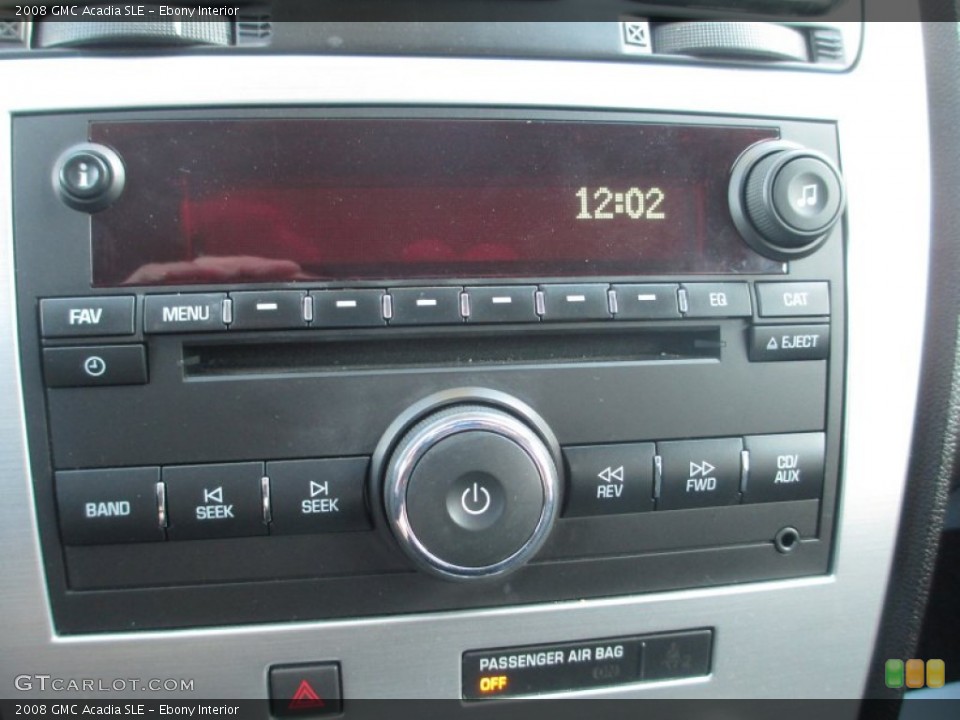 Ebony Interior Audio System for the 2008 GMC Acadia SLE #76289067