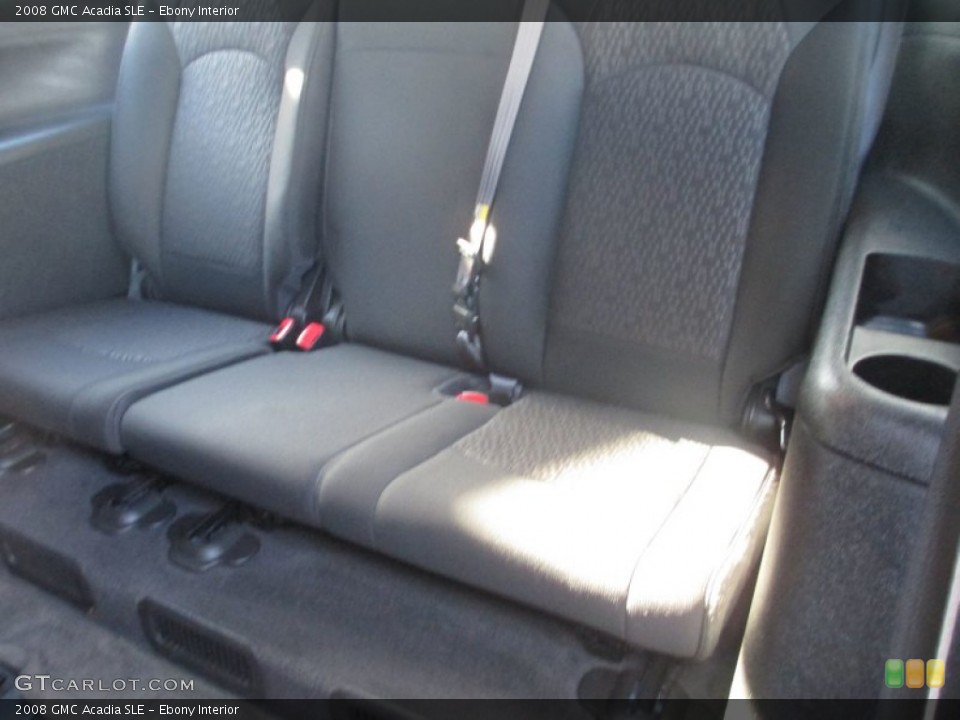 Ebony Interior Rear Seat for the 2008 GMC Acadia SLE #76289206