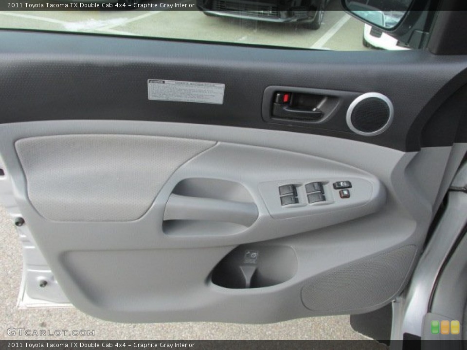 Graphite Gray Interior Door Panel for the 2011 Toyota Tacoma TX Double Cab 4x4 #76289300