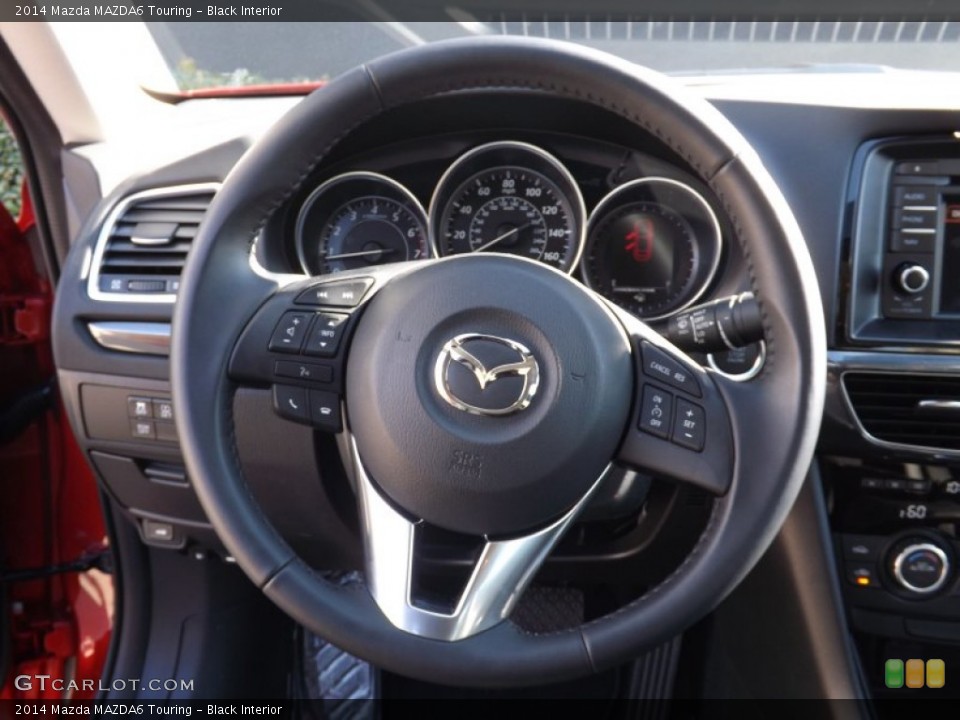 Black Interior Steering Wheel for the 2014 Mazda MAZDA6 Touring #76289601