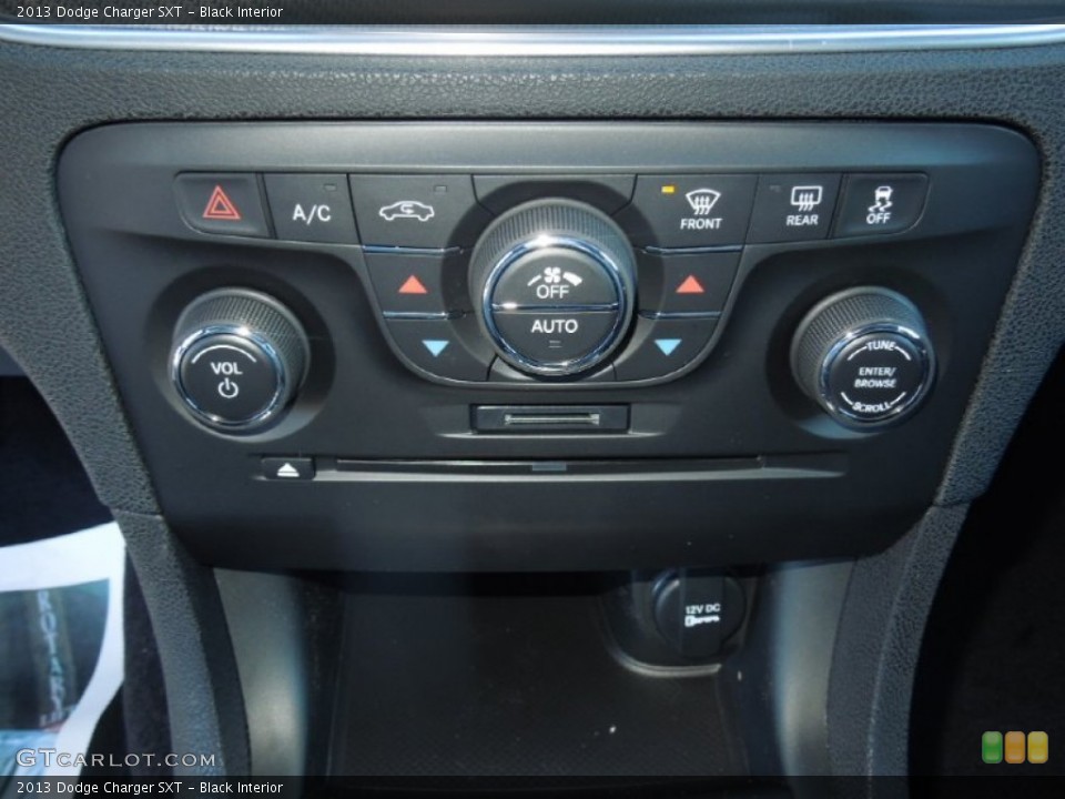 Black Interior Controls for the 2013 Dodge Charger SXT #76290263