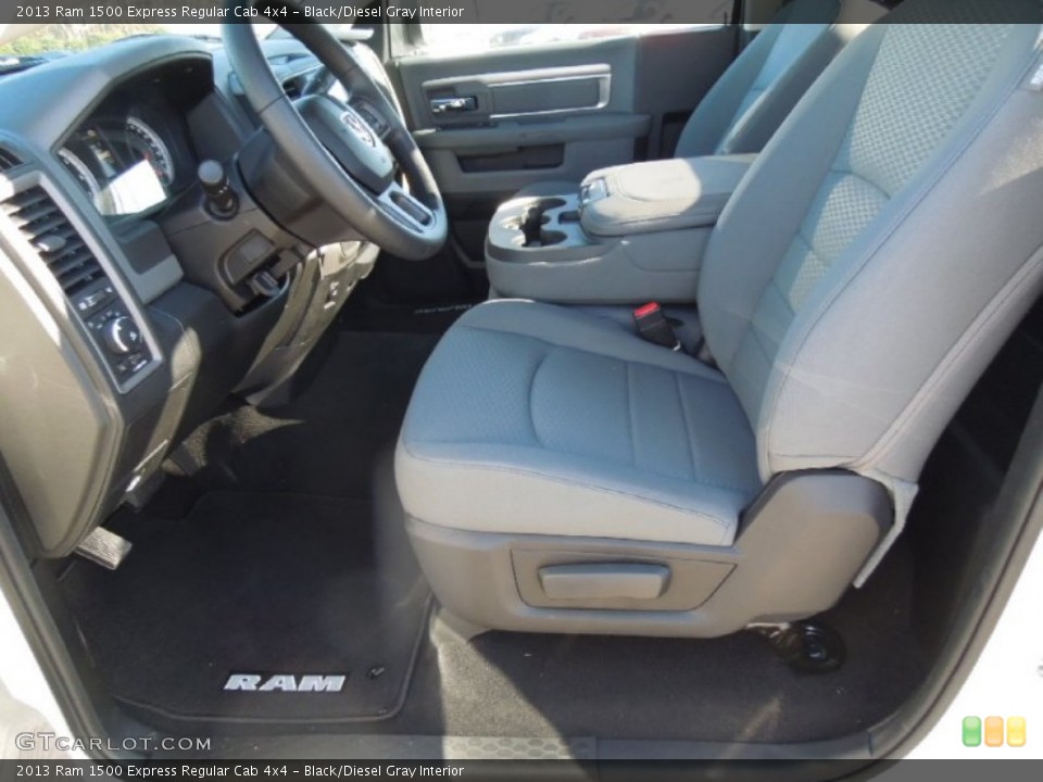 Black/Diesel Gray Interior Photo for the 2013 Ram 1500 Express Regular Cab 4x4 #76290629