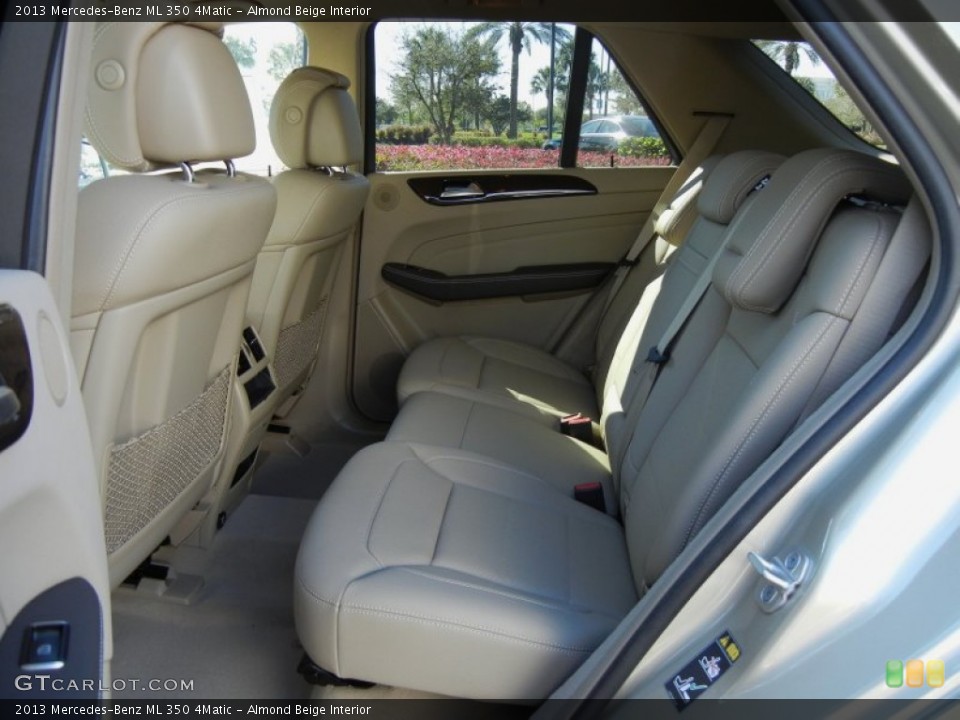Almond Beige Interior Rear Seat for the 2013 Mercedes-Benz ML 350 4Matic #76290713