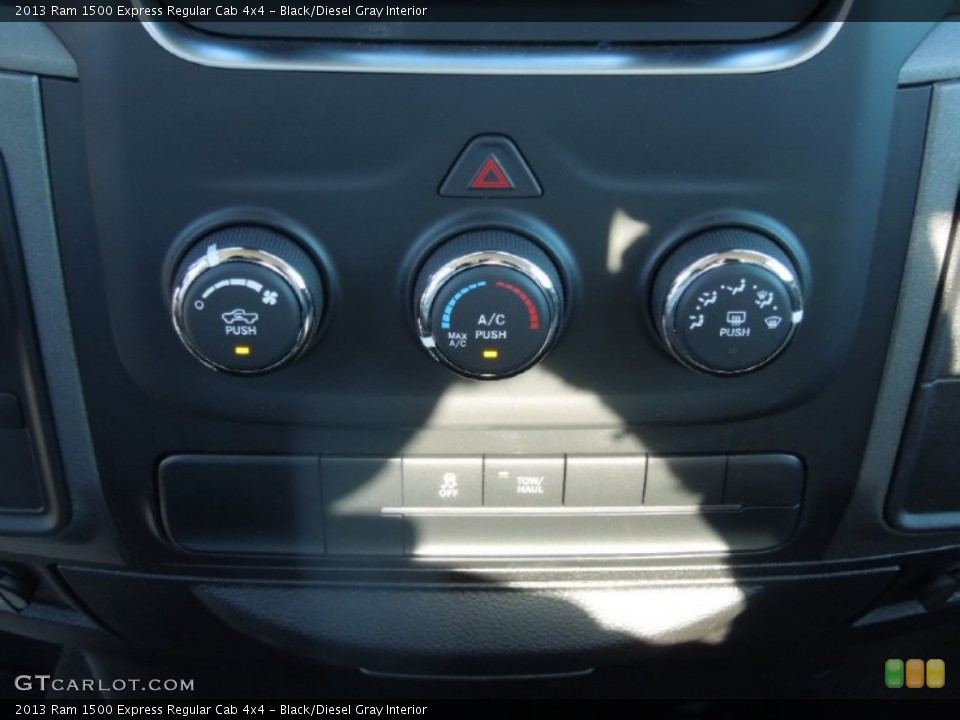 Black/Diesel Gray Interior Controls for the 2013 Ram 1500 Express Regular Cab 4x4 #76290716