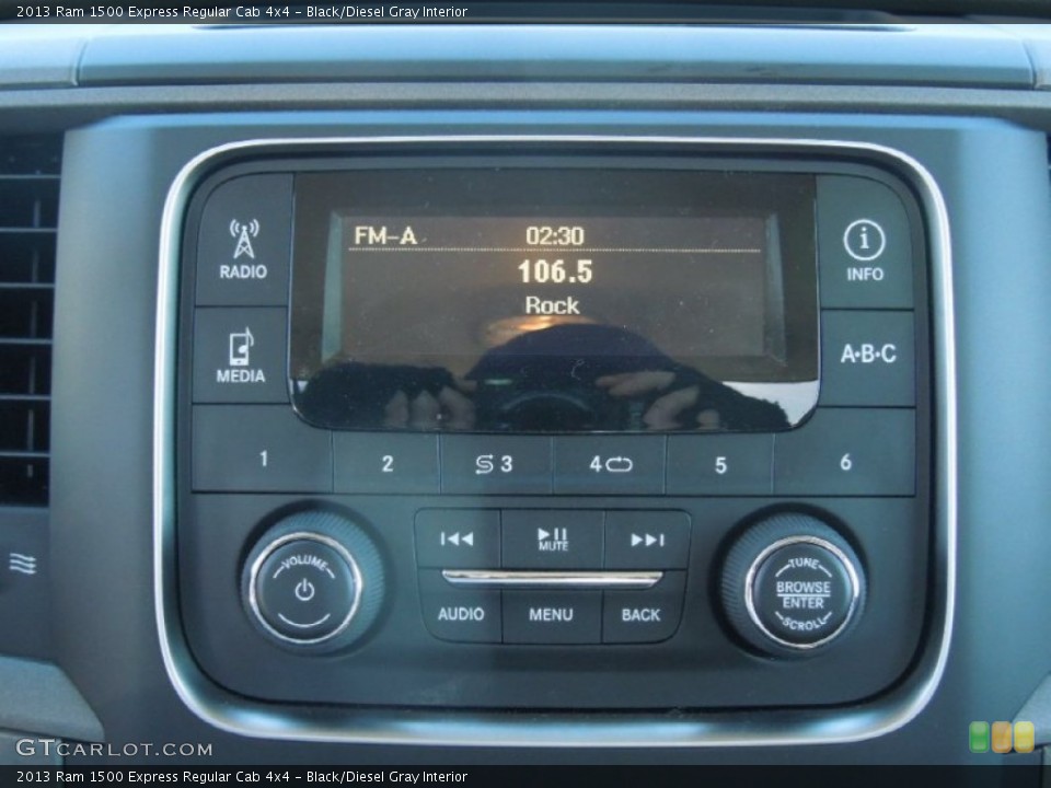 Black/Diesel Gray Interior Controls for the 2013 Ram 1500 Express Regular Cab 4x4 #76290730