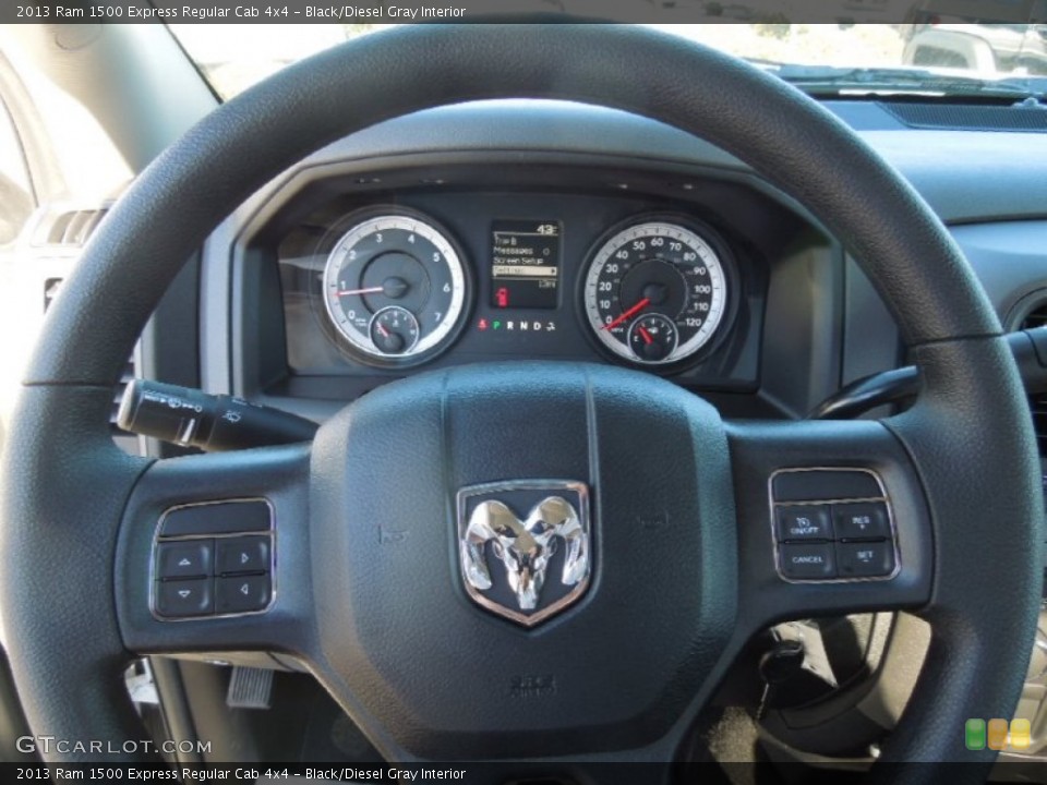 Black/Diesel Gray Interior Steering Wheel for the 2013 Ram 1500 Express Regular Cab 4x4 #76290758