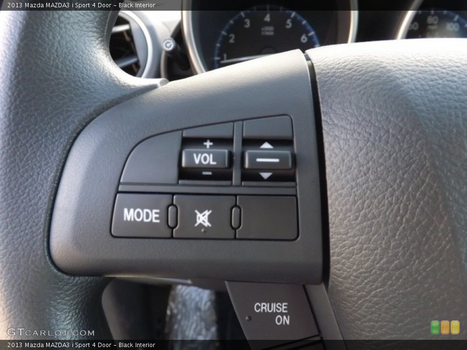 Black Interior Controls for the 2013 Mazda MAZDA3 i Sport 4 Door #76290966