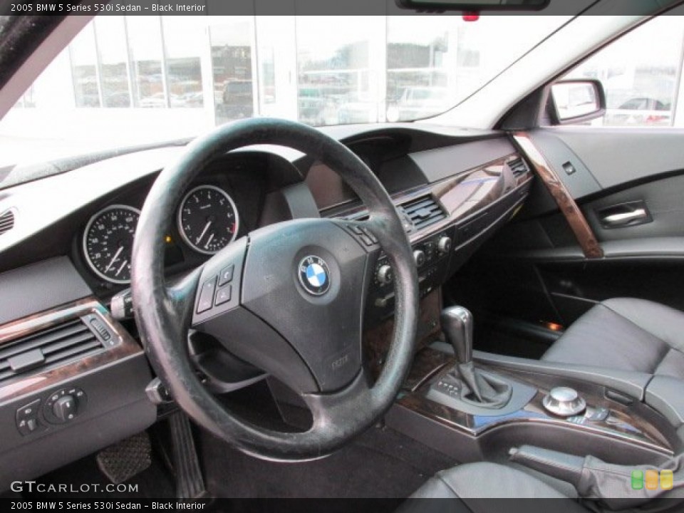 Black Interior Dashboard for the 2005 BMW 5 Series 530i Sedan #76291104