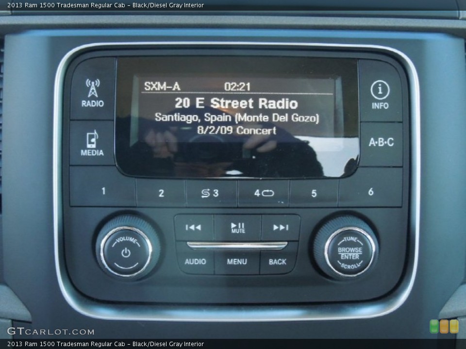Black/Diesel Gray Interior Controls for the 2013 Ram 1500 Tradesman Regular Cab #76291169