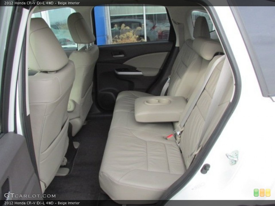 Beige Interior Rear Seat for the 2012 Honda CR-V EX-L 4WD #76291571