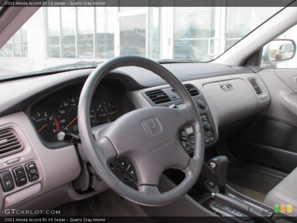 Quartz Gray Interior Dashboard for the 2001 Honda Accord EX V6 Sedan #76291778
