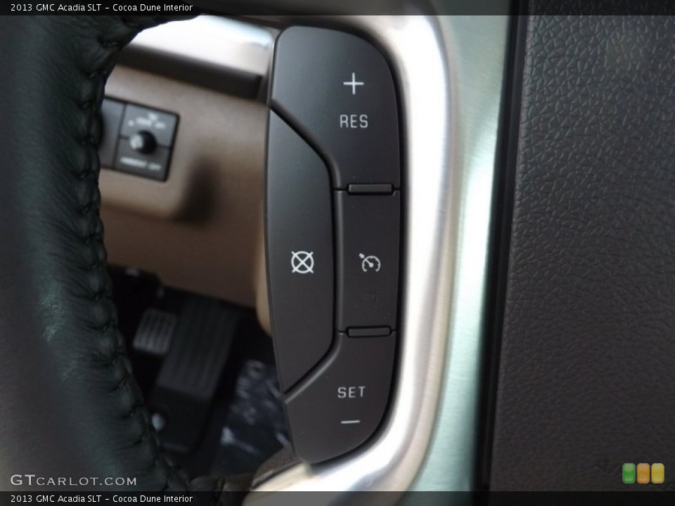 Cocoa Dune Interior Controls for the 2013 GMC Acadia SLT #76294097