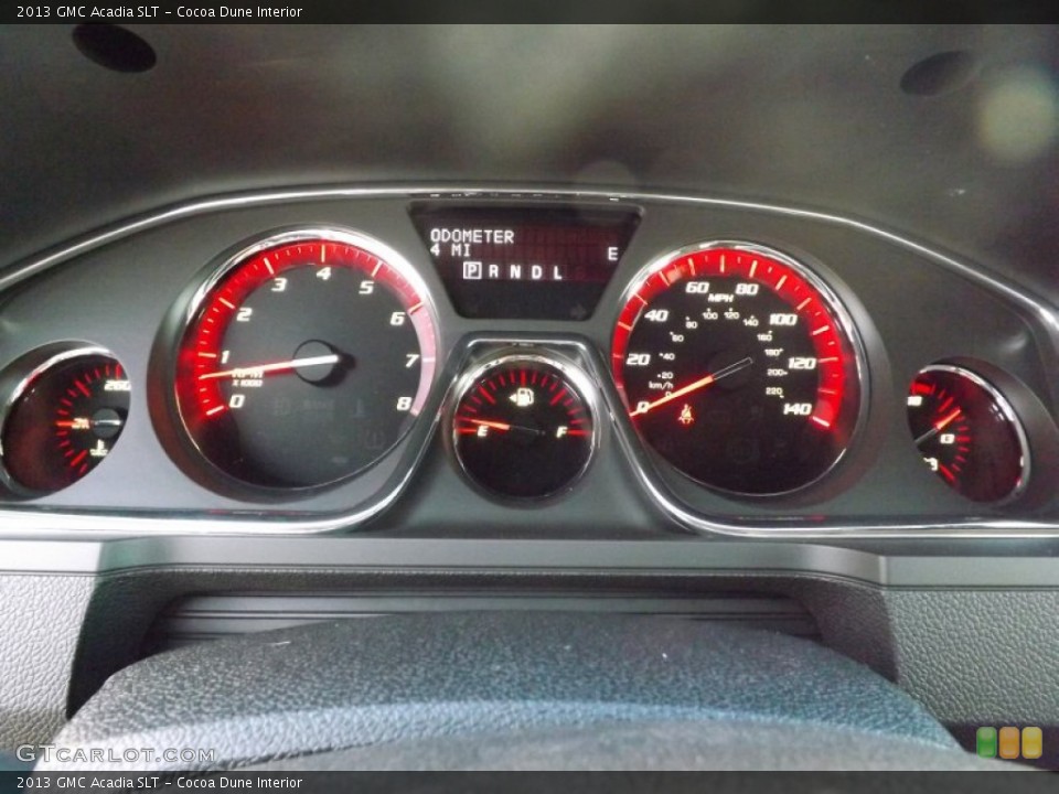 Cocoa Dune Interior Gauges for the 2013 GMC Acadia SLT #76294151
