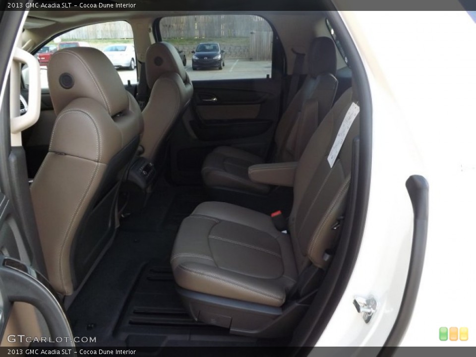 Cocoa Dune Interior Rear Seat for the 2013 GMC Acadia SLT #76294327