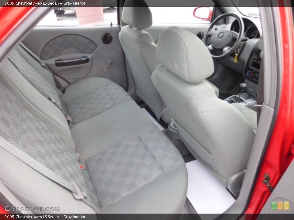 Gray Interior Rear Seat for the 2005 Chevrolet Aveo LS Sedan #76294436