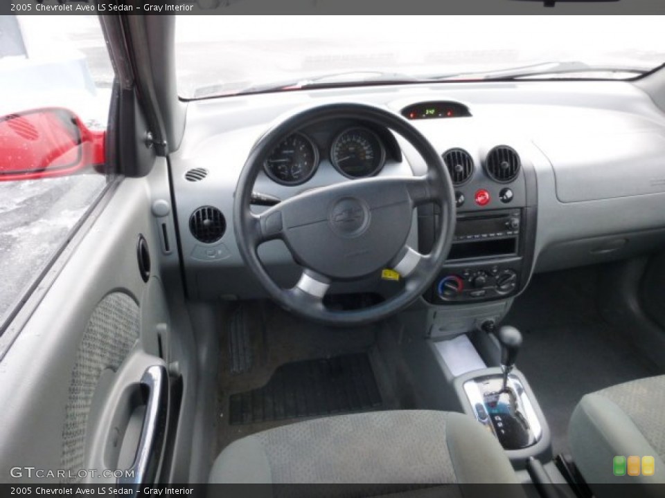 Gray Interior Dashboard for the 2005 Chevrolet Aveo LS Sedan #76294469