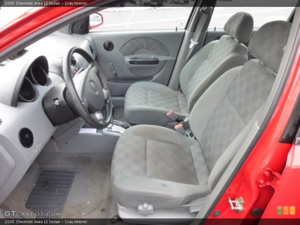 Gray Interior Front Seat for the 2005 Chevrolet Aveo LS Sedan #76294481