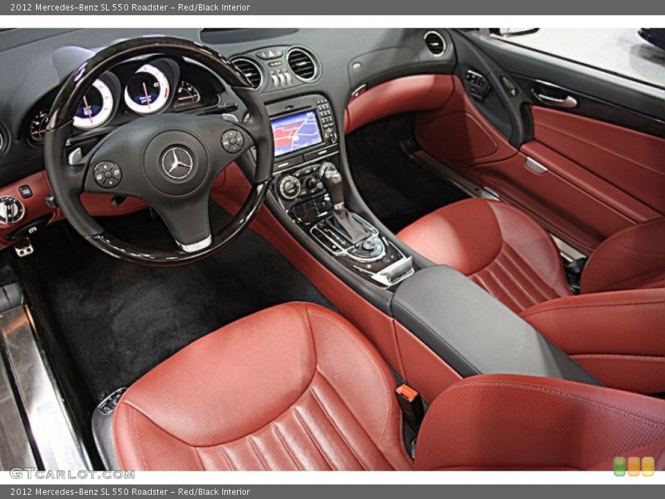 Red/Black 2012 Mercedes-Benz SL Interiors