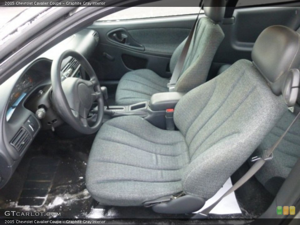 Graphite Gray Interior Front Seat for the 2005 Chevrolet Cavalier Coupe #76295078