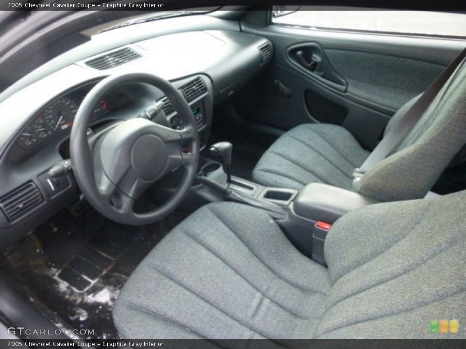 Graphite Gray Interior Prime Interior for the 2005 Chevrolet Cavalier Coupe #76295093