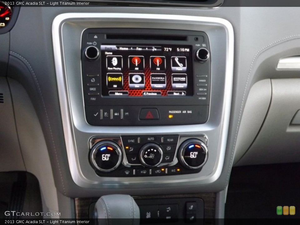 Light Titanium Interior Controls for the 2013 GMC Acadia SLT #76295413