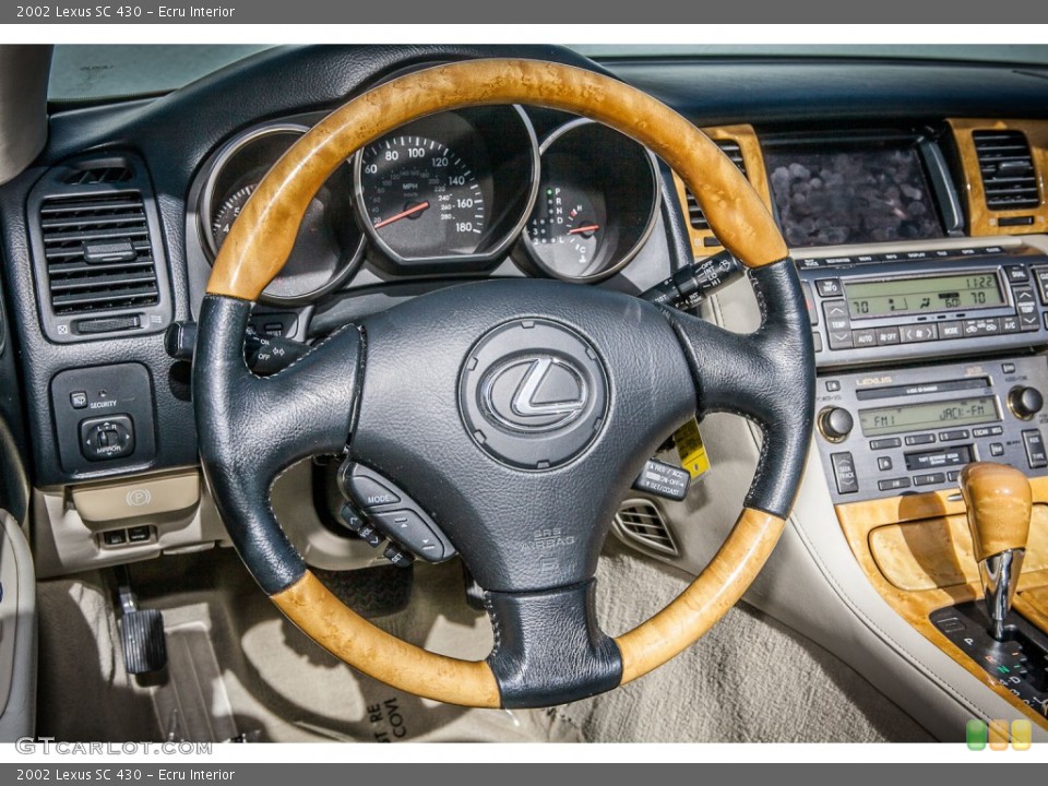 Ecru Interior Steering Wheel for the 2002 Lexus SC 430 #76295486