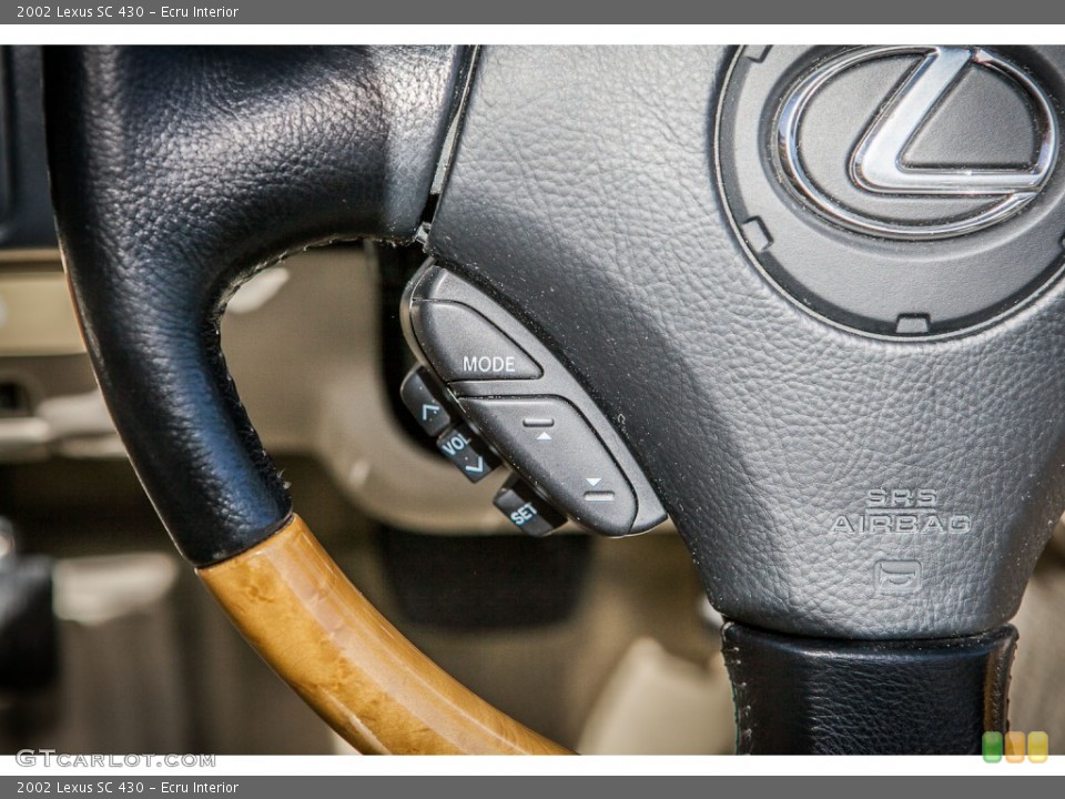 Ecru Interior Controls for the 2002 Lexus SC 430 #76295512