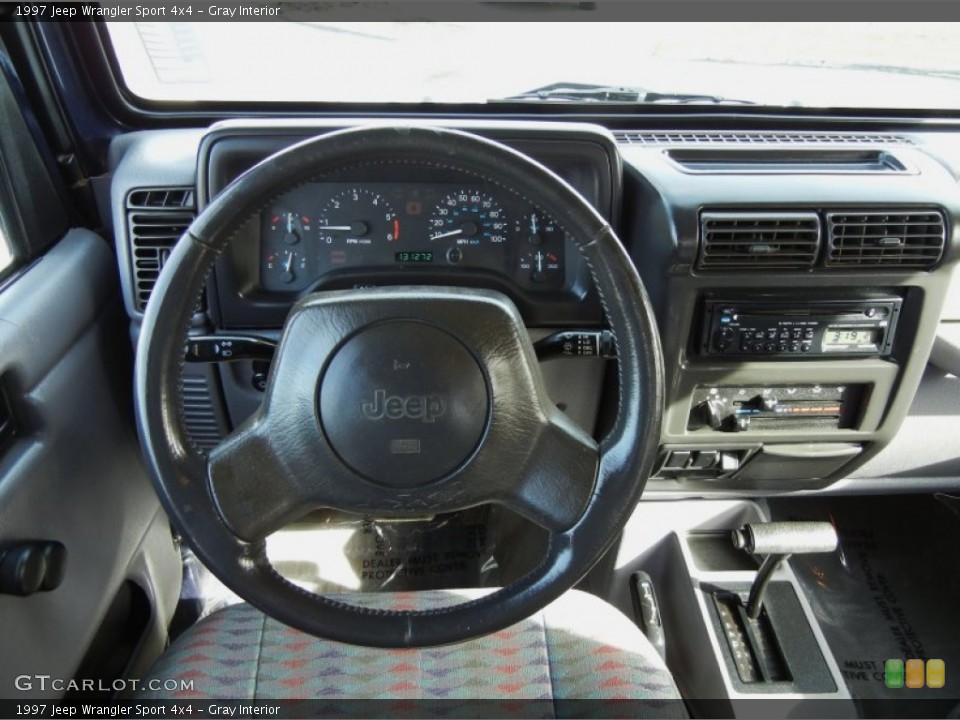 Gray Interior Dashboard for the 1997 Jeep Wrangler Sport 4x4 #76296298