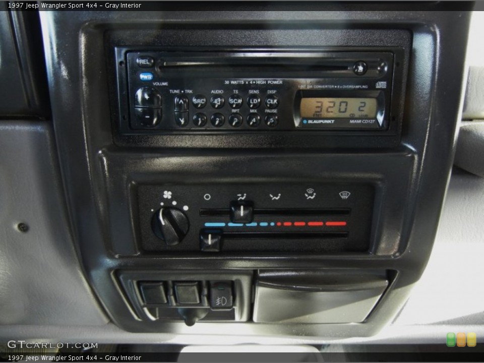 Gray Interior Controls for the 1997 Jeep Wrangler Sport 4x4 #76296341